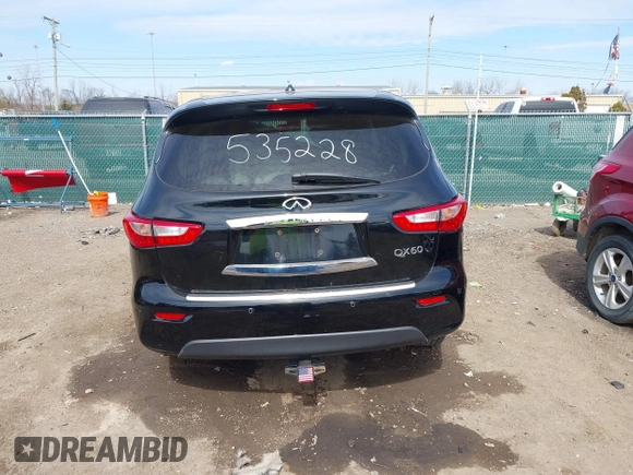 2014 Infiniti QX60 with VIN 5N1AL0MM4EC535228, listed as a IAAI auction lot 41900787 with 72,189 mi miles and . Bid and sale history available at carsss.com. Image 16.