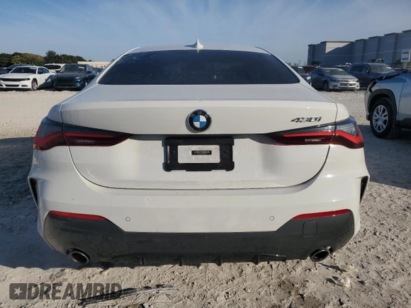 2021 BMW 4 Series 430i with VIN WBA53AP03MCG66105, listed as a Copart auction lot 88971625 with 69,236 mi miles and Salvage Title. Bid and sale history available at DreamBid. Image 6.