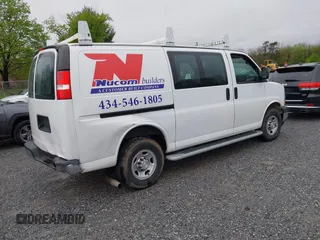 2021 Chevrolet Express Cargo Van with VIN 1GCWGAF7XM1217071, listed as a IAAI auction lot 41959458 with 42,596 mi miles. Bid and sale history available at carsss.com. Image 4.