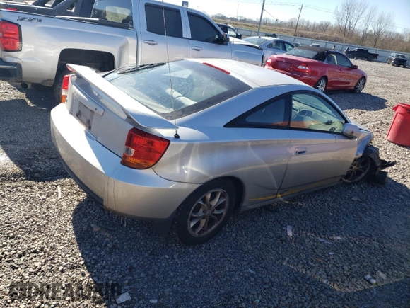 2001 Toyota Celica GT with VIN JTDDR32T510087606, listed as a Copart auction lot 38473844 with 367,435 mi miles and Salvage Title. Bid and sale history available at carsss.com. Image 3.
