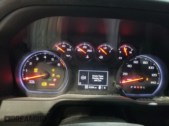 2019 Chevrolet Silverado 1500 Custom Trail Boss with VIN 3GCPYCEH7KG186125, listed as a Copart auction lot 82405034 with 67,095 mi miles and Salvage Title. Bid and sale history available at carsss.com. Image 9.