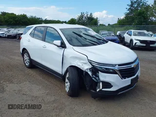 2024 Chevrolet Equinox LT with VIN 3GNAXTEG7RS215833, listed as a IAAI auction lot 42727224 with 14,684 mi miles and . Bid and sale history available at DreamBid. Image 1.