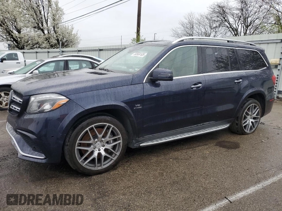 2019 Mercedes-Benz GLS 63 AMG with VIN 4JGDF7FE3KB188446, listed as a Copart auction lot 50569105 with 117,314 mi miles and Clean title. Bid and sale history available at DreamBid. Image 1.