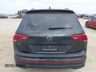 2023 Volkswagen Tiguan SE R-Line Black with VIN 3VVCB7AX0PM122636, listed as a IAAI auction lot 42040494 with 8,589 mi miles and . Bid and sale history available at DreamBid. Image 16.