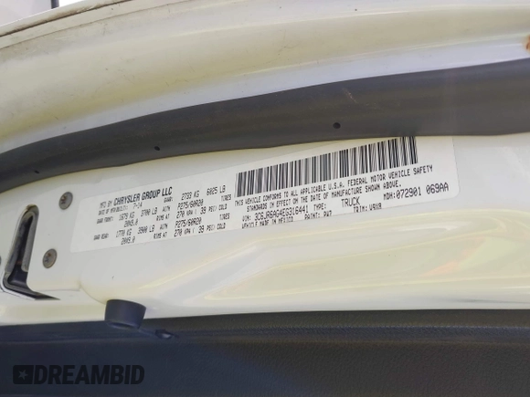 2014 Ram 1500 Tradesman with VIN 3C6JR6AG4EG316441, listed as a IAAI auction lot 41498805 with 259,674 mi miles. Bid and sale history available at carsss.com. Image 9.