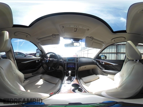2014 Infiniti Q50 Premium with VIN JN1BV7ARXEM706864, listed as a IAAI auction lot 41787396 with 143,726 mi miles. Bid and sale history available at carsss.com. Image 21.