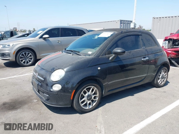2012 FIAT 500 Pop with VIN 3C3CFFDR3CT382477, listed as a IAAI auction lot 42619245 with 124,149 mi miles and . Bid and sale history available at DreamBid. Image 2.