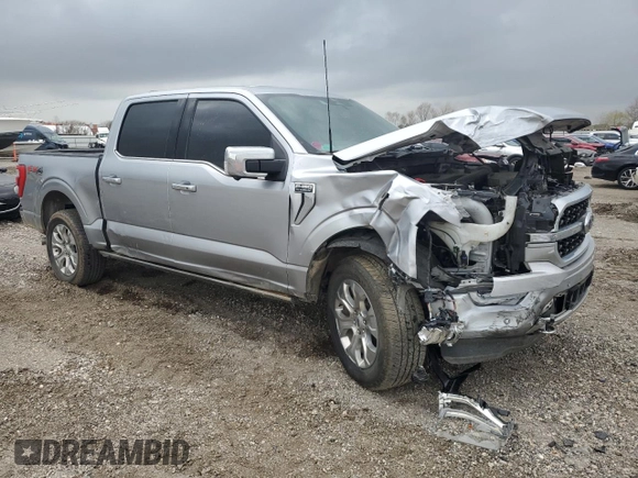 2022 Ford F-150 XL with VIN 1FTFW1E87NFC33889, listed as a Copart auction lot 47225195 with 89,216 mi miles and Salvage Title. Bid and sale history available at carsss.com. Image 4.