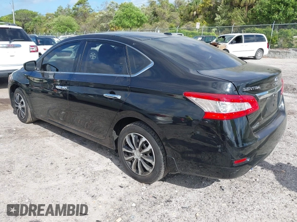 2015 Nissan Sentra SV with VIN 3N1AB7AP0FL628268, listed as a IAAI auction lot 41947178 with 186,460 mi miles and . Bid and sale history available at DreamBid. Image 3.