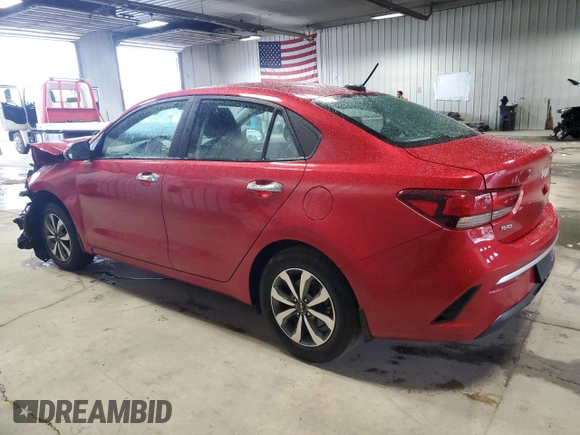 2023 Kia Rio S with VIN 3KPA24AD6PE574059, listed as a Copart auction lot 72901494 with 0 mi miles and Non Repairable. Bid and sale history available at carsss.com. Image 2.
