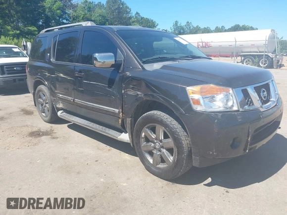 2014 Nissan Armada Platinum z VIN 5N1BA0NE9EN611807, wystawiony jako IAAI lot #42297717 z przebiegiem 199 541 mil mil oraz . Historia ofert i sprzedaży dostępna na DreamBid. Obrazek 1.