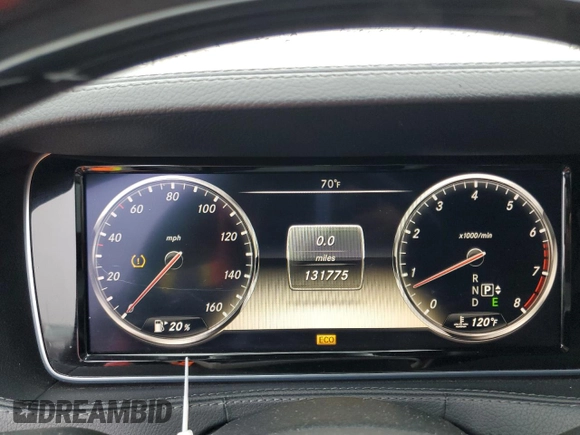 2014 Mercedes-Benz S-Class S 550 with VIN WDDUG8CB1EA021584, listed as a Copart auction lot 42776505 with 131,775 mi miles and Salvage Title. Bid and sale history available at carsss.com. Image 9.