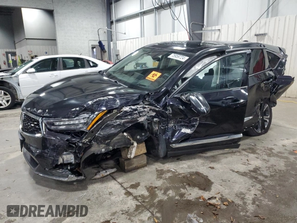 2022 Acura RDX w/Advance Package with VIN 5J8TC2H72NL013924, listed as a Copart auction lot 75959724 with 25,871 mi miles and Non Repairable. Bid and sale history available at carsss.com. Image 1.
