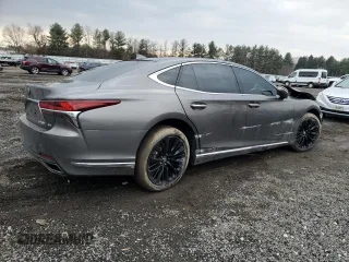 2018 Lexus LS with VIN JTHC51FF7J5003545, listed as a Copart auction lot 43727705 with 0 mi miles and Salvage Title. Bid and sale history available at carsss.com. Image 3.