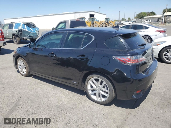 2014 Lexus CT 200h with VIN JTHKD5BH3E2190268, listed as a Copart auction lot 61480845 with 84,631 mi miles and Salvage title. Bid and sale history available at DreamBid. Image 2.