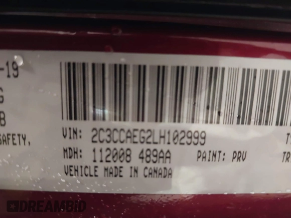 2020 Chrysler 300 Limited with VIN 2C3CCAEG2LH102999, listed as a IAAI auction lot 41331106 with 63,912 mi miles. Bid and sale history available at carsss.com. Image 9.