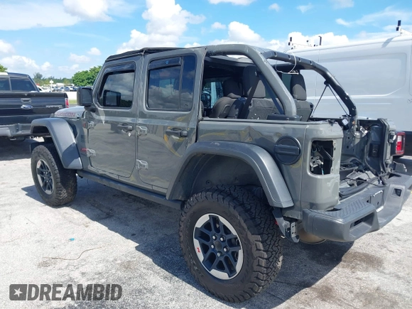 2019 Jeep Wrangler Unlimited Rubicon with VIN 1C4HJXFN9KW507281, listed as a IAAI auction lot 42695939 with 60,802 mi miles and . Bid and sale history available at DreamBid. Image 3.