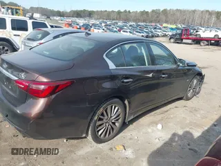 2019 Infiniti Q50 3.0t LUXE with VIN JN1EV7AP9KM512446, listed as a IAAI auction lot 41311730 with 105,000 mi miles. Bid and sale history available at carsss.com. Image 12.