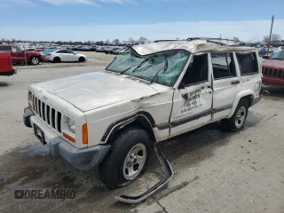 2001 Jeep Cherokee Sport with VIN 1J4FT48S21L607090, listed as a Copart auction lot 50123995 with 146,120 mi miles and Salvage title. Bid and sale history available at DreamBid. Image 1.