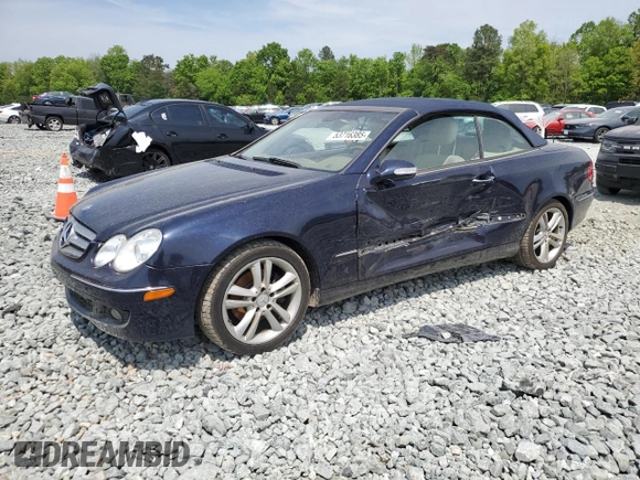 2006 Mercedes-Benz CLK 350 with VIN WDBTK56GX6T064240, listed as a Copart auction lot 53716385 with 166,382 mi miles and Salvage Title. Bid and sale history available at DreamBid. Image 1.