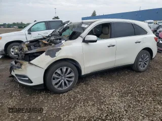 2015 Acura MDX Technology z VIN 5FRYD3H46FB002120, wystawiony jako Copart lot #60230575 z przebiegiem Nie podano mil oraz Szkoda całkowita • Salvage title. Historia ofert i sprzedaży dostępna na DreamBid. Obrazek 1.