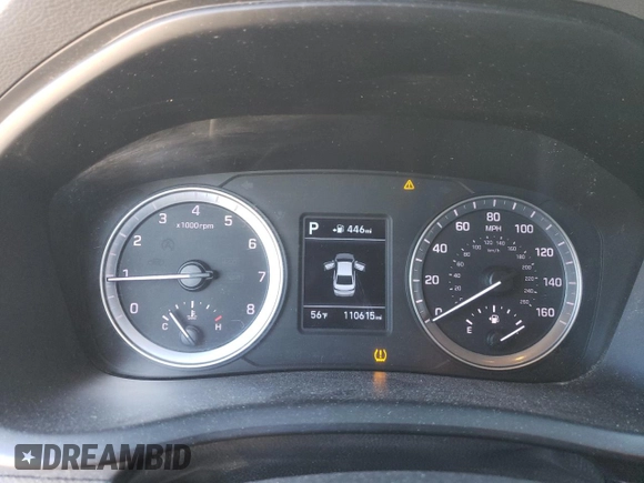 2019 Hyundai Sonata SE with VIN 5NPE24AF4KH792914, listed as a Copart auction lot 47111395 with 110,615 mi miles and Salvage Title. Bid and sale history available at DreamBid. Image 9.