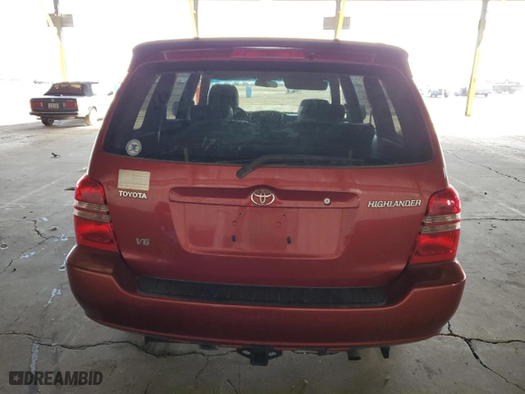 2001 Toyota Highlander with VIN JTEGF21A810010885, listed as a Copart auction lot 46028135 with 193,446 mi miles and Clean Title. Bid and sale history available at carsss.com. Image 6.
