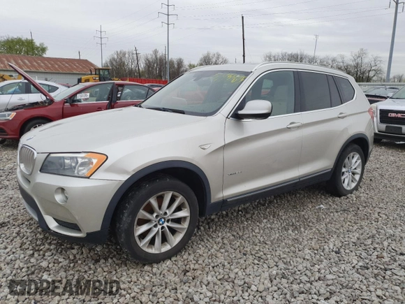 2013 BMW X3 xDrive28i with VIN 5UXWX9C58D0A23115, listed as a Copart auction lot 51985675 with 149,227 mi miles and Clean Title. Bid and sale history available at carsss.com. Image 1.