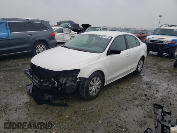 2011 Volkswagen Jetta Sedan S with VIN 3VW1K7AJ6BM050008, listed as a Copart auction lot 43565575 with 59,403 mi miles and Salvage Title. Bid and sale history available at carsss.com. Image 1.