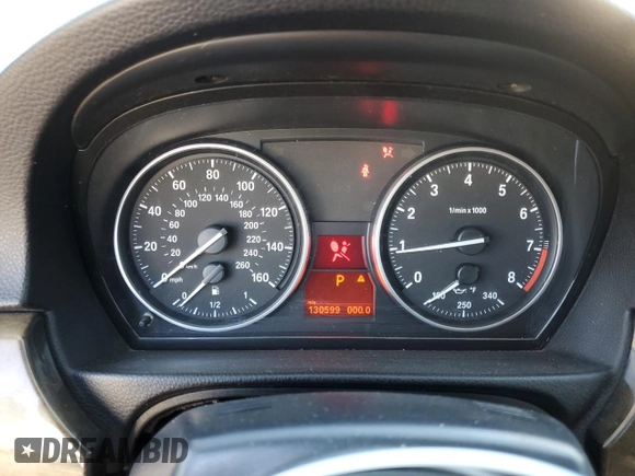 2010 BMW 3 Series 335i with VIN WBAWL7C57AP475037, listed as a Copart auction lot 79934594 with 130,599 mi miles and Salvage Title. Bid and sale history available at carsss.com. Image 9.
