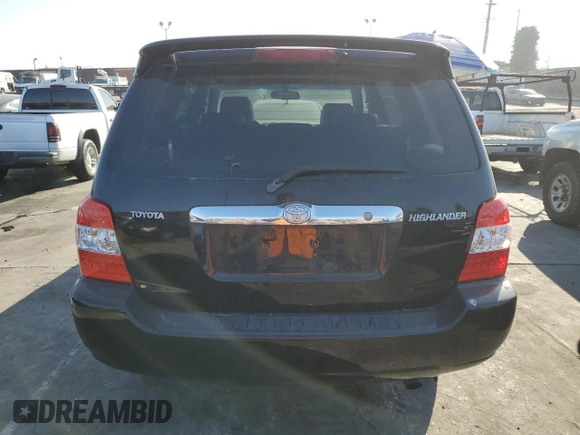 2007 Toyota Highlander Hybrid with VIN JTEGW21A370023066, listed as a Copart auction lot 87265684 with 152,857 mi miles and Non Repairable. Bid and sale history available at carsss.com. Image 6.