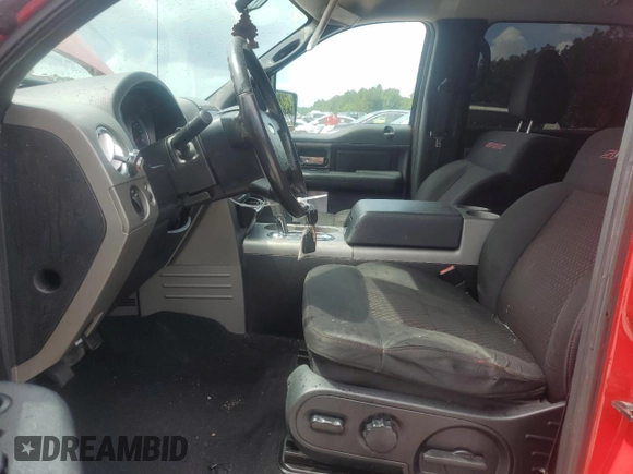 2008 Ford F-150 XL with VIN 1FTRW12WX8KD80753, listed as a Copart auction lot 61119765 with 153,203 mi miles and Salvage title. Bid and sale history available at DreamBid. Image 7.