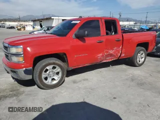 2014 Chevrolet Silverado 1500 LT with VIN 1GCVKREC7EZ234081, listed as a Copart auction lot 52953565 with 239,543 mi miles and Salvage Title. Bid and sale history available at DreamBid. Image 1.
