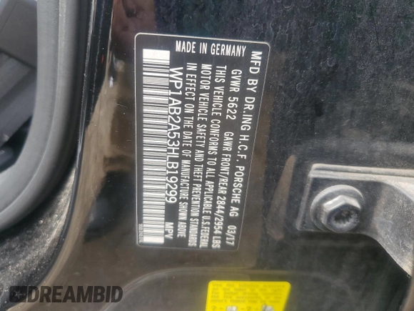 2017 Porsche Macan S with VIN WP1AB2A53HLB19299, listed as a Copart auction lot 63805575 with 104,133 mi miles and Clean title. Bid and sale history available at DreamBid. Image 13.