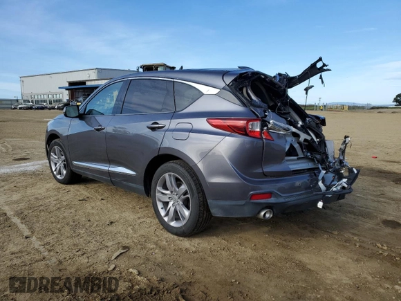 2019 Acura RDX w/Advance Pkg with VIN 5J8TC1H72KL014349, listed as a Copart auction lot 49746515 with 49,037 mi miles and Salvage Title. Bid and sale history available at carsss.com. Image 2.