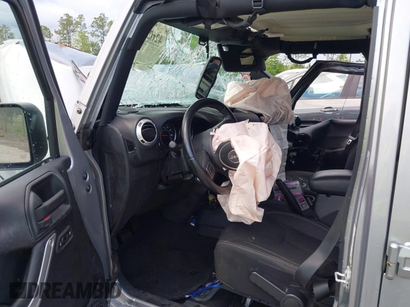 2016 Jeep Wrangler Unlimited Sahara with VIN 1C4BJWEG3GL240859, listed as a IAAI auction lot 42628937 with 103,378 mi miles and . Bid and sale history available at DreamBid. Image 5.