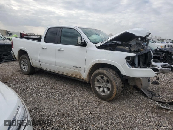 2021 Ram 1500 Laramie with VIN 1C6SRFDT9MN771658, listed as a Copart auction lot 51333035 with 86,062 mi miles and Salvage Title. Bid and sale history available at carsss.com. Image 4.
