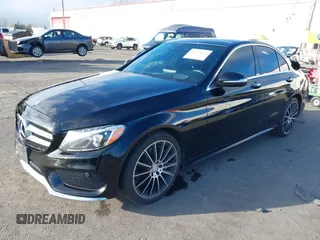 2015 Mercedes-Benz C-Class C 400 with VIN 55SWF6GB8FU009637, listed as a IAAI auction lot 41371322 with 77,248 mi miles. Bid and sale history available at carsss.com. Image 18.