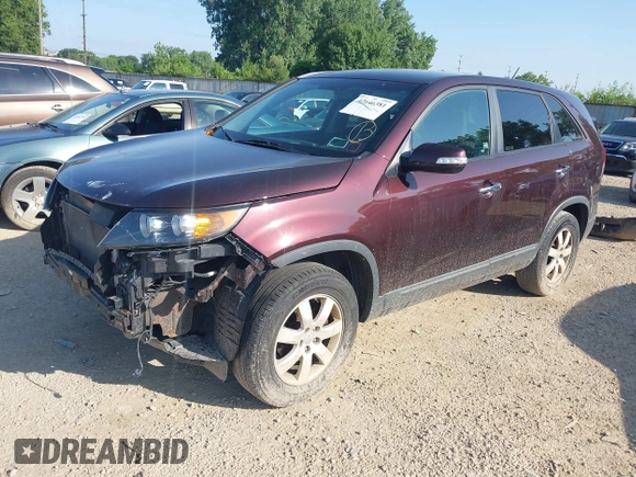 2013 Kia Sorento LX with VIN 5XYKT3A14DG394689, listed as a IAAI auction lot 42646381 with 76,523 mi miles and . Bid and sale history available at DreamBid. Image 2.