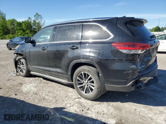 2019 Toyota Highlander SE with VIN 5TDJZRFH6KS611758, listed as a Copart auction lot 57157545 with 63,798 mi miles and Salvage title. Bid and sale history available at DreamBid. Image 2.