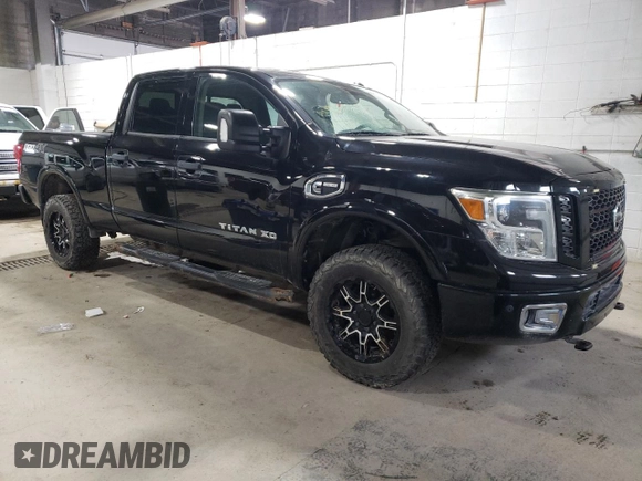 2017 Nissan Titan XD SV with VIN 1N6BA1F42HN519598, listed as a Copart auction lot 81415254 with 176,020 mi miles and Clean Title. Bid and sale history available at carsss.com. Image 4.
