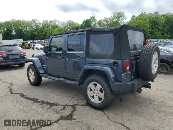 2008 Jeep Wrangler Unlimited Sahara with VIN 1J4GA59108L562831, listed as a Copart auction lot 58949225 with 206,312 mi miles and Clean title. Bid and sale history available at DreamBid. Image 2.
