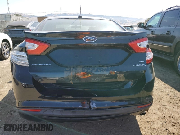 2013 Ford Fusion SE Hybrid with VIN 3FA6P0LU2DR298535, listed as a Copart auction lot 62786195 with 148,595 mi miles and Salvage title. Bid and sale history available at DreamBid. Image 6.