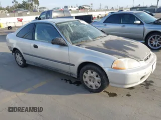 1998 Honda Civic HX with VIN 1HGEJ7222WL056735, listed as a IAAI auction lot 41454876 with 257 mi miles. Bid and sale history available at carsss.com. Image 1.
