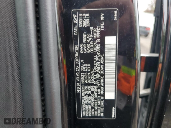 2018 Volvo XC90 Inscription with VIN YV4A22PL8J1193629, listed as a Copart auction lot 56762615 with 11,490 mi miles and Salvage title. Bid and sale history available at DreamBid. Image 12.