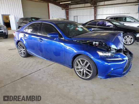 2016 Lexus IS 200t with VIN JTHBA1D2XG5014815, listed as a Copart auction lot 53821285 with 48,847 mi miles and Salvage Title. Bid and sale history available at DreamBid. Image 4.