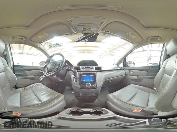 2015 Honda Odyssey Touring Elite with VIN 5FNRL5H99FB005576, listed as a Copart auction lot 58963215 with 167,967 mi miles and Salvage title. Bid and sale history available at DreamBid. Image 15.