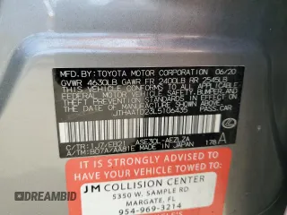 2020 Lexus IS 300 z VIN JTHAA1D23L5106435, wystawiony jako Copart lot #59883055 z przebiegiem 50 358 mil mil oraz Szkoda całkowita • Salvage title. Historia ofert i sprzedaży dostępna na DreamBid. Obrazek 12.