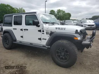 2022 Jeep Wrangler Unlimited Sport S with VIN 1C4HJXDG4NW235781, listed as a Copart auction lot 57184895 with 30,883 mi miles and Salvage title. Bid and sale history available at DreamBid. Image 4.
