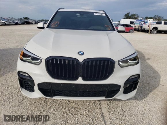 2020 BMW X5 sDrive40i with VIN 5UXCR4C02LLW63576, listed as a Copart auction lot 71912802 with 27,686 mi miles. Bid and sale history available at carsss.com. Image 5.